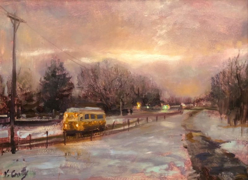 Vincent Crotty Mattapan Trolley, Winter