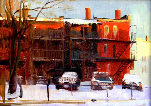 Vincent Crotty Sagamore Street in Snow